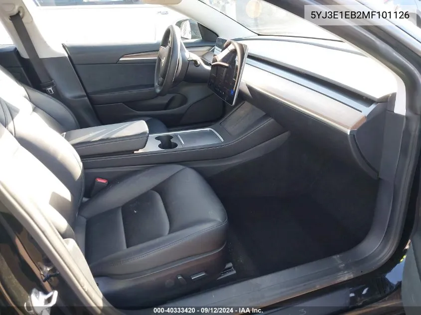 5YJ3E1EB2MF101126 2021 Tesla Model 3