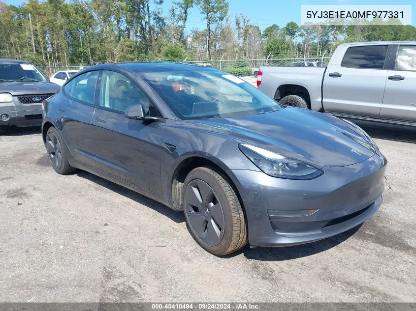 5YJ3E1EA0MF977331 2021 Tesla Model 3