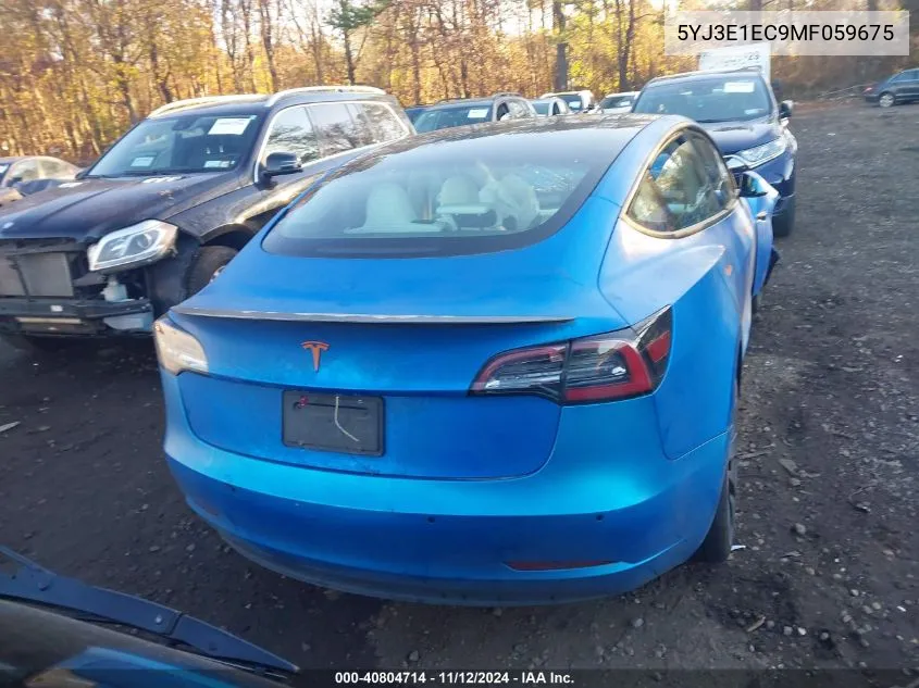 2021 Tesla Model 3 Performance Dual Motor All-Wheel Drive VIN: 5YJ3E1EC9MF059675 Lot: 40804714