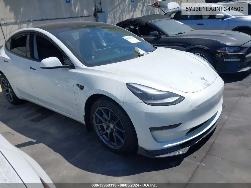 5YJ3E1EA8NF344500 2022 Tesla Model 3