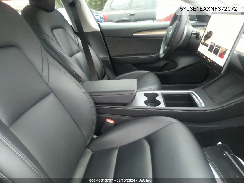 5YJ3E1EAXNF372072 2022 Tesla Model 3