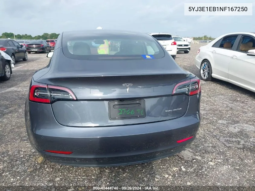 5YJ3E1EB1NF167250 2022 Tesla Model 3