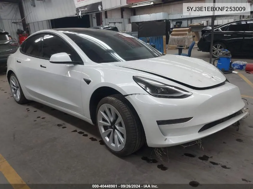 5YJ3E1EBXNF253009 2022 Tesla Model 3