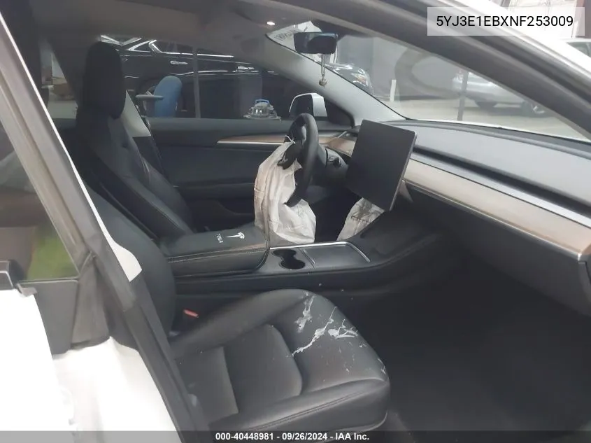 5YJ3E1EBXNF253009 2022 Tesla Model 3