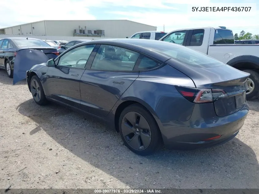 5YJ3E1EA4PF436707 2023 Tesla Model 3 Rear-Wheel Drive