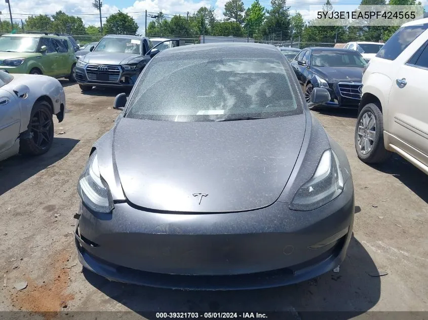 5YJ3E1EA5PF424565 2023 Tesla Model 3 Rear-Wheel Drive