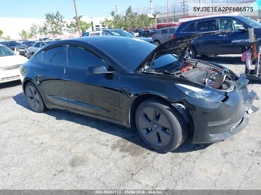 2023 Tesla Model 3 Rear-Wheel Drive VIN: 5YJ3E1EA2PF686575 Lot: 39352713