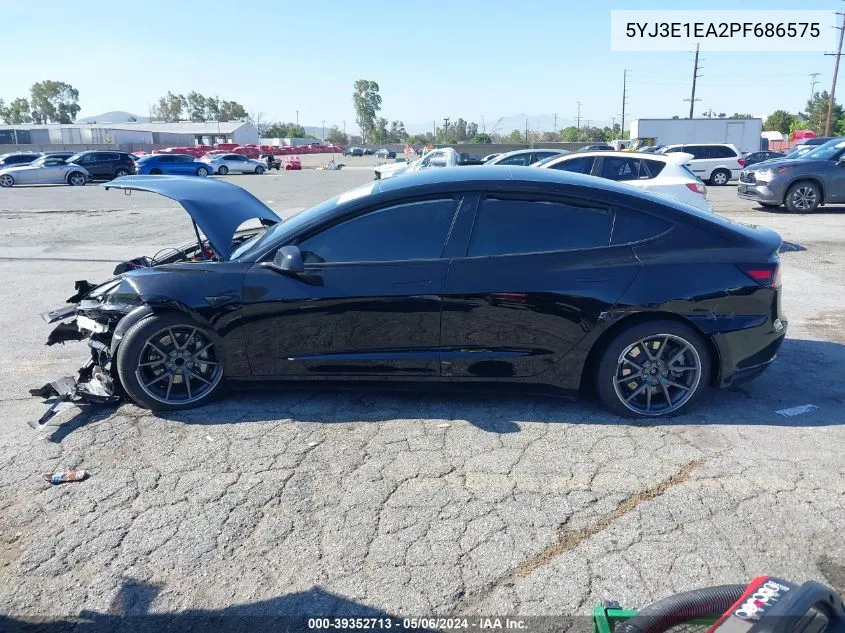 5YJ3E1EA2PF686575 2023 Tesla Model 3 Rear-Wheel Drive