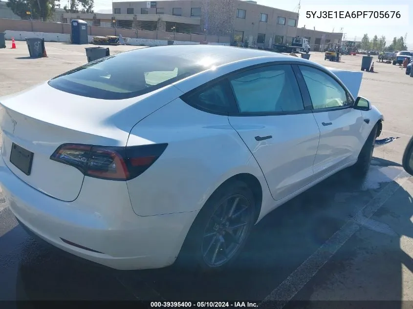 2023 Tesla Model 3 Rear-Wheel Drive VIN: 5YJ3E1EA6PF705676 Lot: 39395400