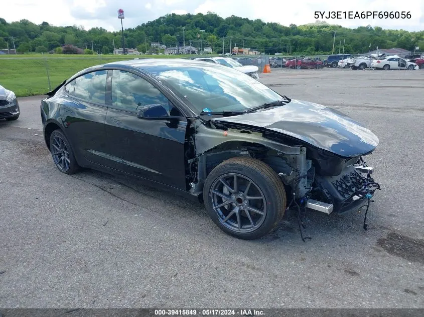 2023 Tesla Model 3 Rear-Wheel Drive VIN: 5YJ3E1EA6PF696056 Lot: 39415849