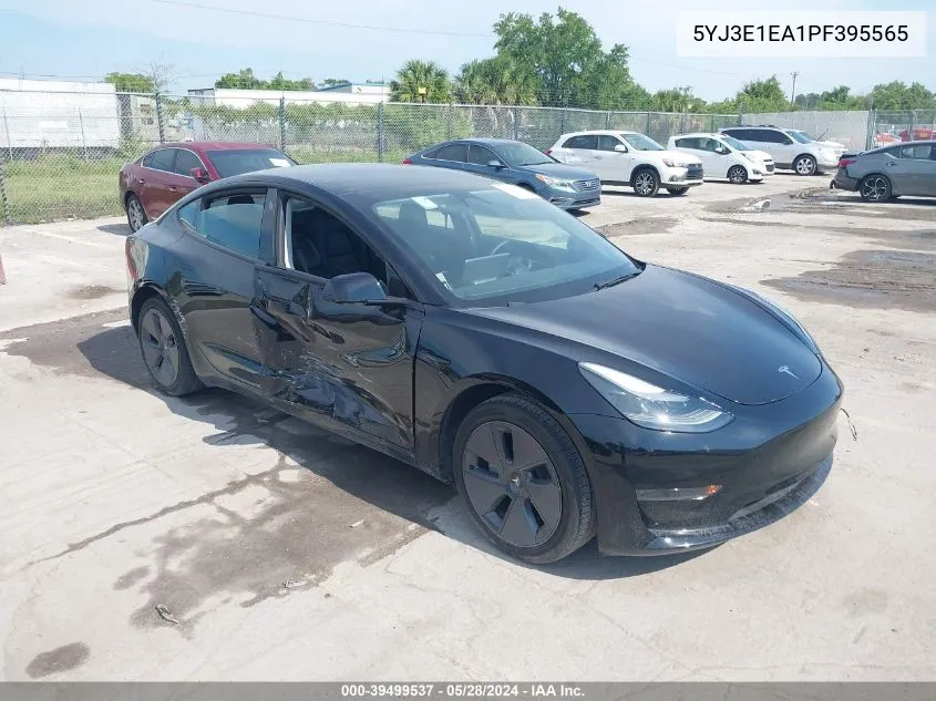 2023 Tesla Model 3 Rear-Wheel Drive VIN: 5YJ3E1EA1PF395565 Lot: 39499537