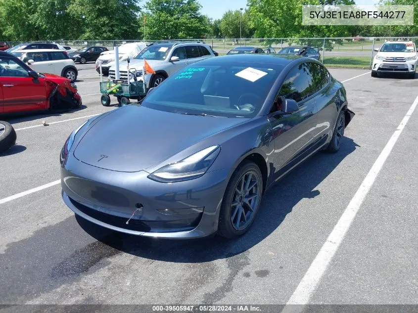 2023 Tesla Model 3 Rear-Wheel Drive VIN: 5YJ3E1EA8PF544277 Lot: 39505947