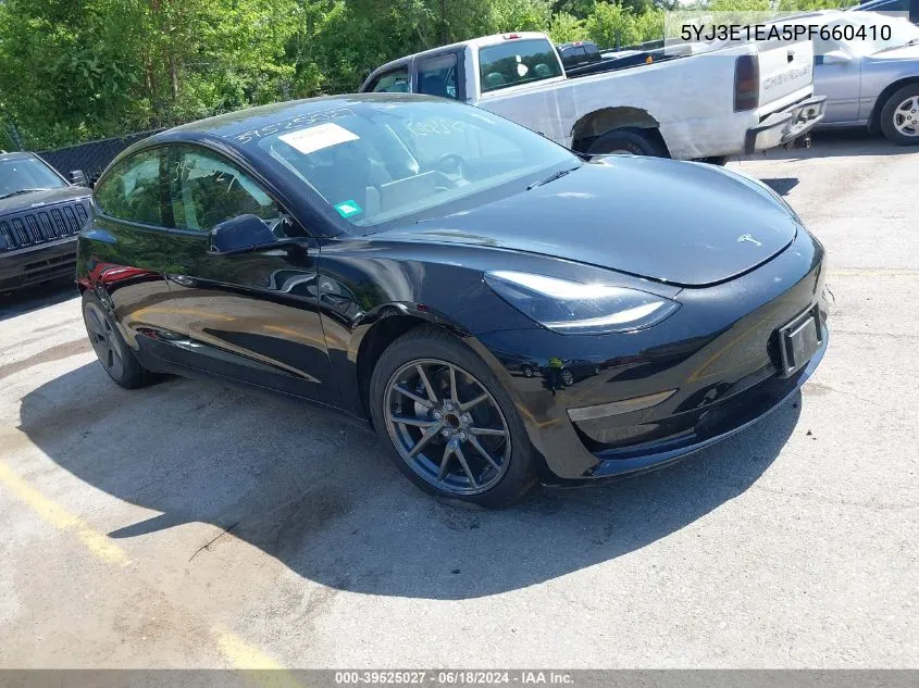 2023 Tesla Model 3 Rear-Wheel Drive VIN: 5YJ3E1EA5PF660410 Lot: 39525027