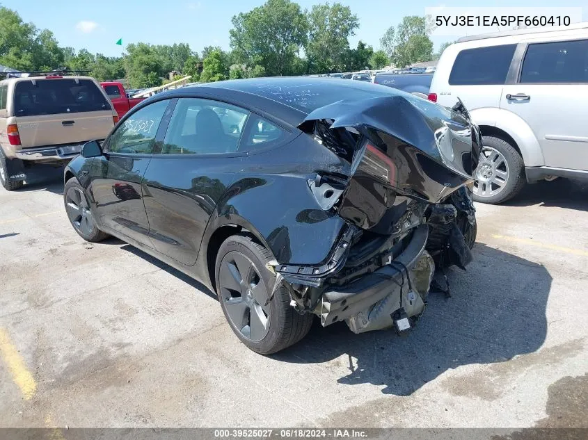 2023 Tesla Model 3 Rear-Wheel Drive VIN: 5YJ3E1EA5PF660410 Lot: 39525027