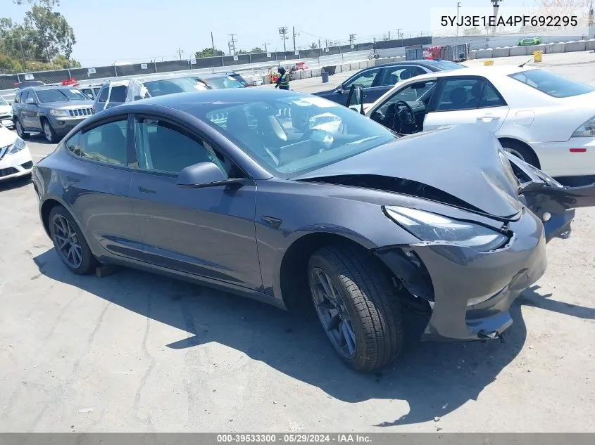 5YJ3E1EA4PF692295 2023 Tesla Model 3 Rear-Wheel Drive