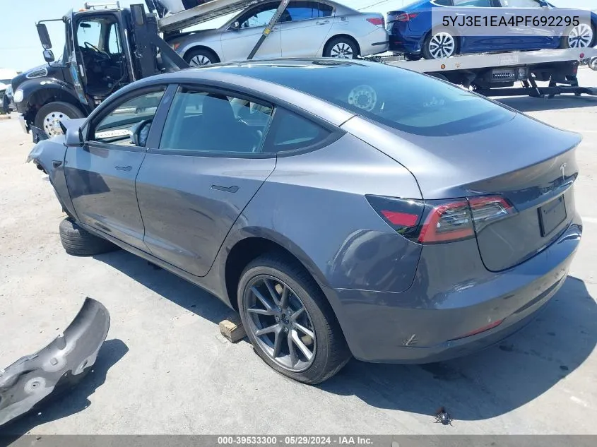 5YJ3E1EA4PF692295 2023 Tesla Model 3 Rear-Wheel Drive