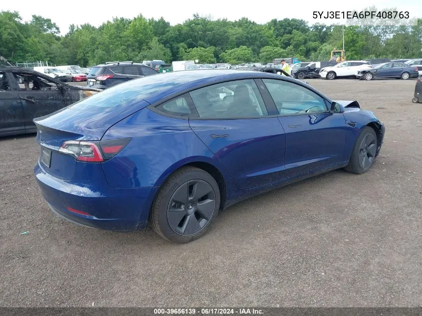 5YJ3E1EA6PF408763 2023 Tesla Model 3 Rear-Wheel Drive