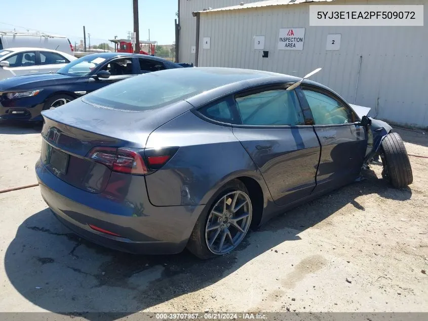 5YJ3E1EA2PF509072 2023 Tesla Model 3 Rear-Wheel Drive