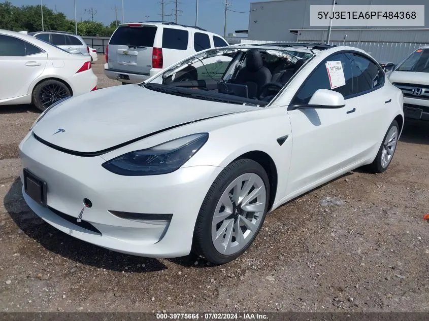 2023 Tesla Model 3 Rear-Wheel Drive VIN: 5YJ3E1EA6PF484368 Lot: 39775664