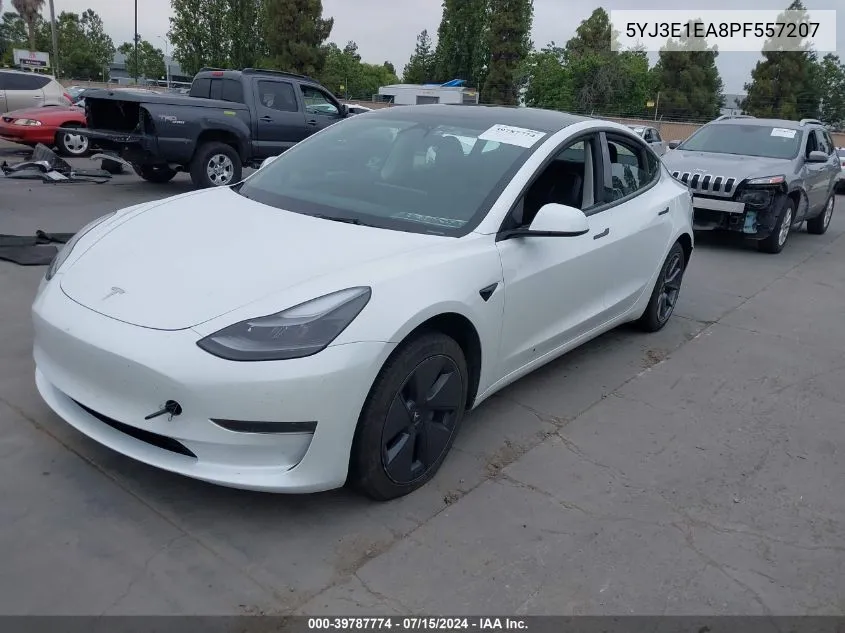 2023 Tesla Model 3 Rear-Wheel Drive VIN: 5YJ3E1EA8PF557207 Lot: 39787774