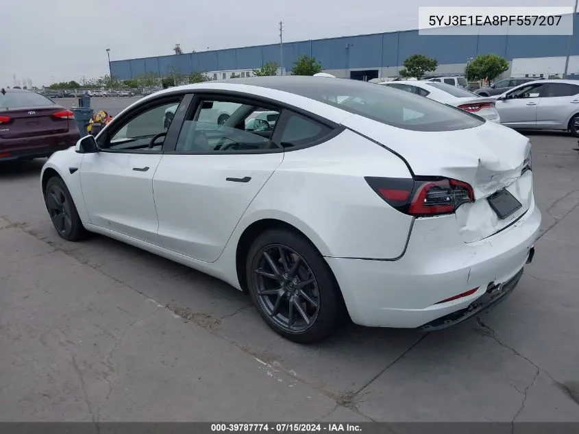 5YJ3E1EA8PF557207 2023 Tesla Model 3 Rear-Wheel Drive