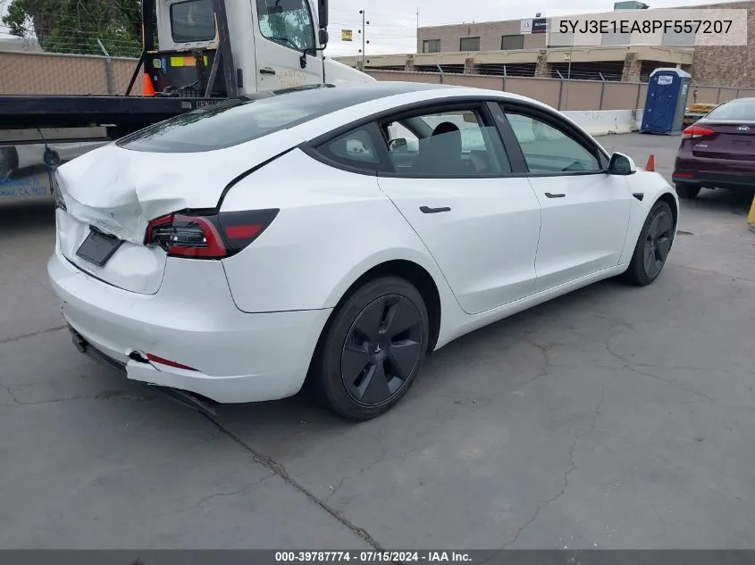 2023 Tesla Model 3 Rear-Wheel Drive VIN: 5YJ3E1EA8PF557207 Lot: 39787774