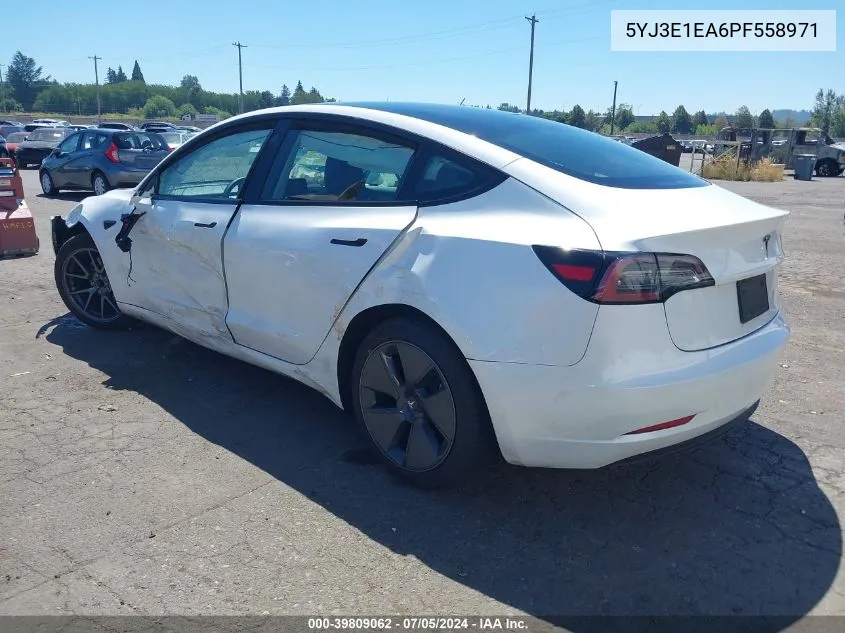 5YJ3E1EA6PF558971 2023 Tesla Model 3 Rear-Wheel Drive