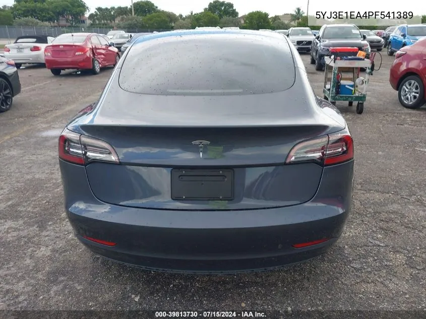 5YJ3E1EA4PF541389 2023 Tesla Model 3 Rear-Wheel Drive