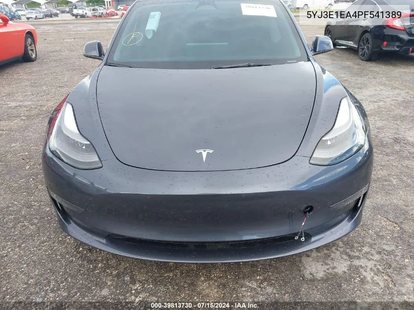 2023 Tesla Model 3 Rear-Wheel Drive VIN: 5YJ3E1EA4PF541389 Lot: 39813730