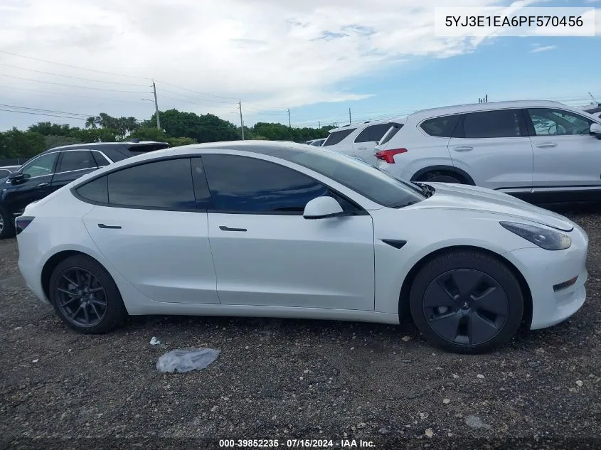 5YJ3E1EA6PF570456 2023 Tesla Model 3 Rear-Wheel Drive