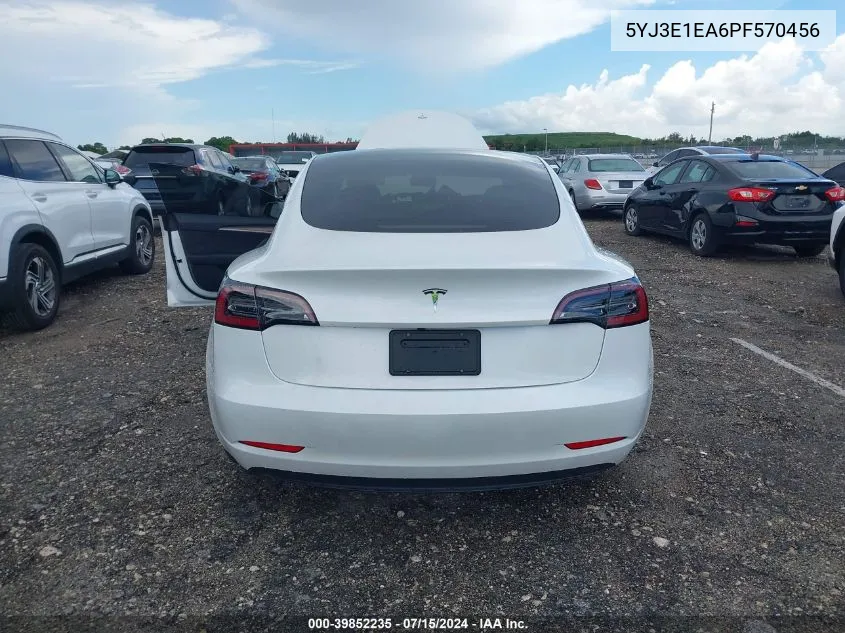 5YJ3E1EA6PF570456 2023 Tesla Model 3 Rear-Wheel Drive