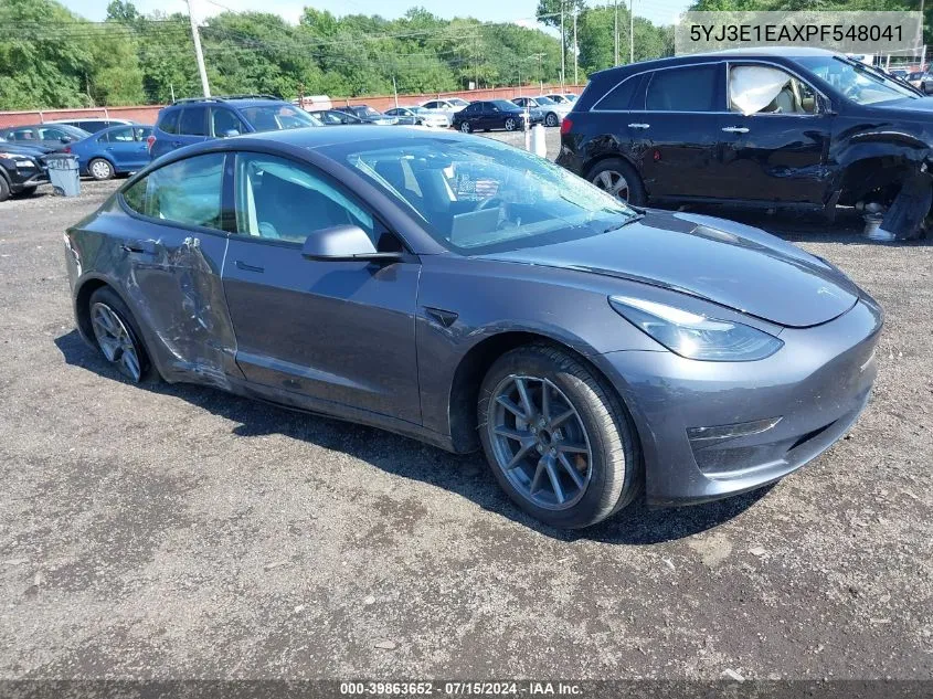 5YJ3E1EAXPF548041 2023 Tesla Model 3 Rear-Wheel Drive