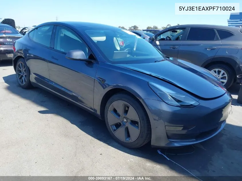 5YJ3E1EAXPF710024 2023 Tesla Model 3 Rear-Wheel Drive