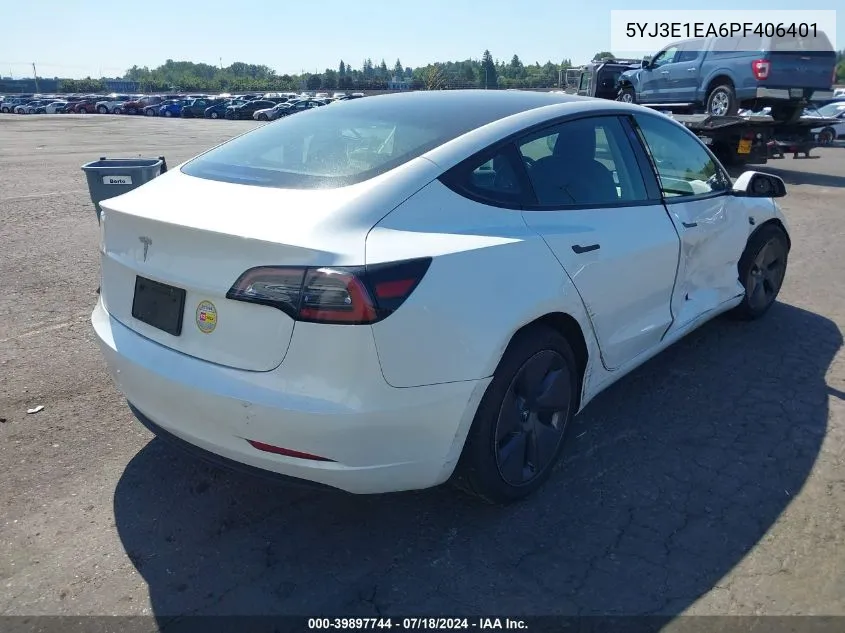 5YJ3E1EA6PF406401 2023 Tesla Model 3 Rear-Wheel Drive