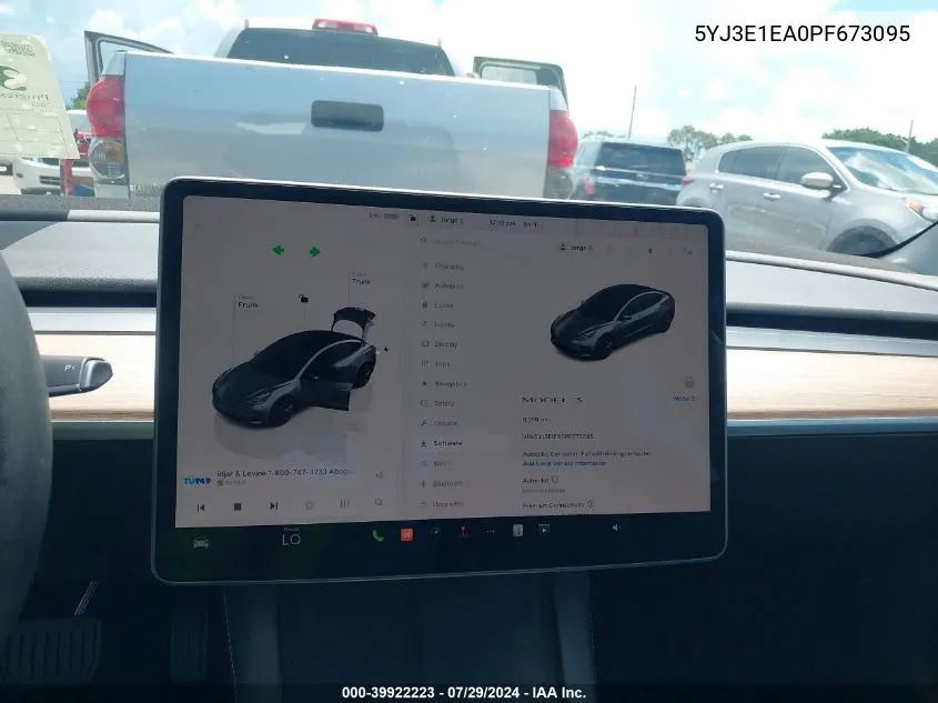 5YJ3E1EA0PF673095 2023 Tesla Model 3