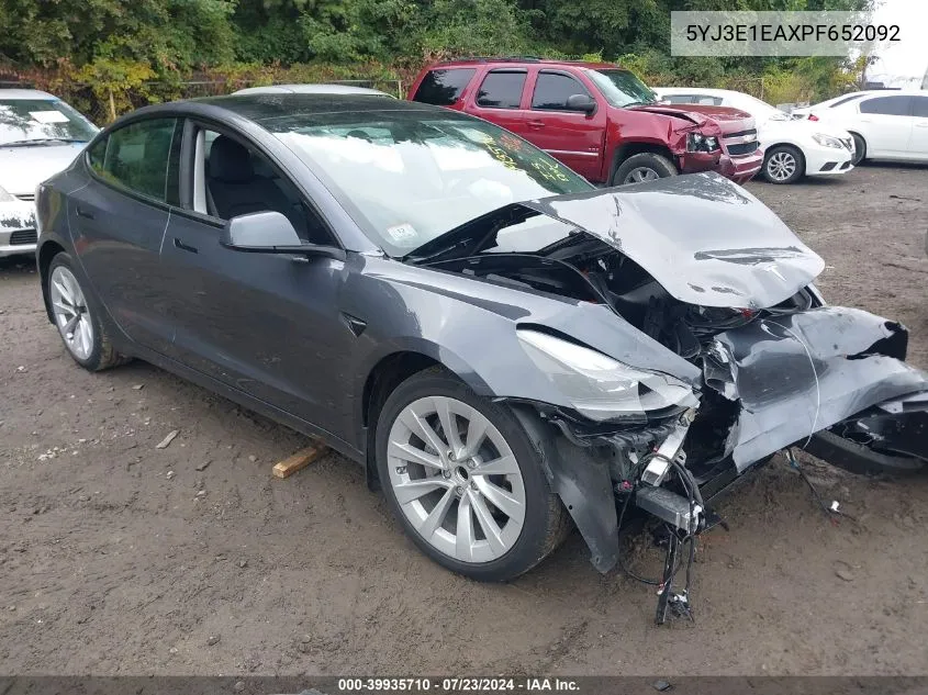 5YJ3E1EAXPF652092 2023 Tesla Model 3 Rear-Wheel Drive