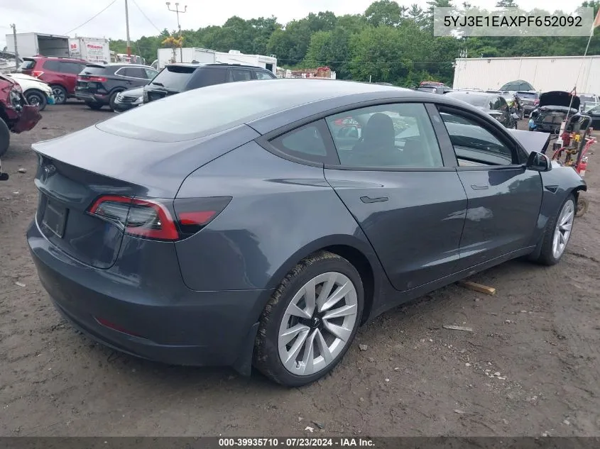 5YJ3E1EAXPF652092 2023 Tesla Model 3 Rear-Wheel Drive