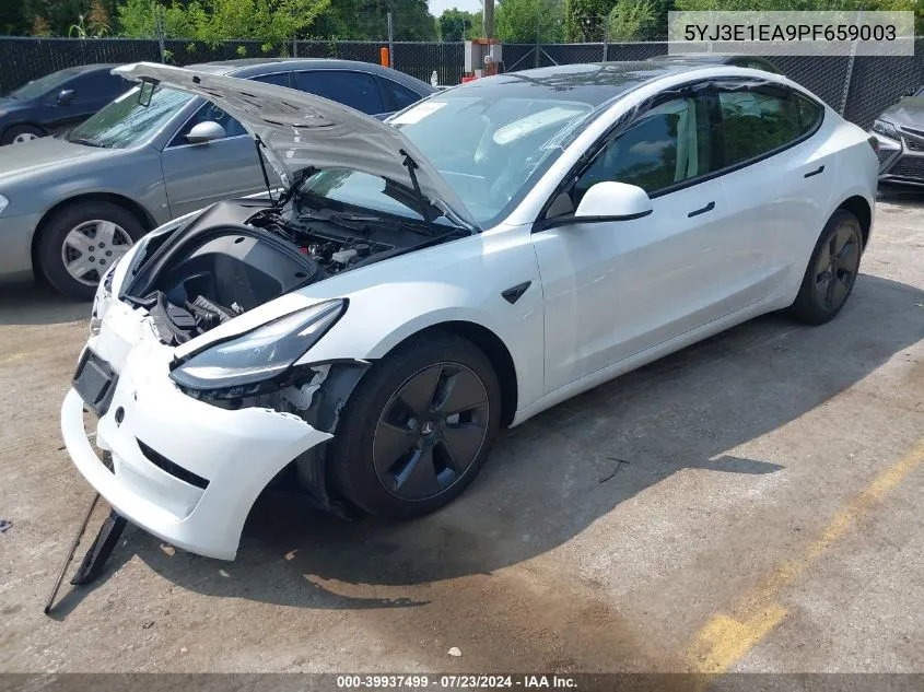 5YJ3E1EA9PF659003 2023 Tesla Model 3 Rear-Wheel Drive