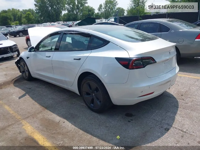 5YJ3E1EA9PF659003 2023 Tesla Model 3 Rear-Wheel Drive