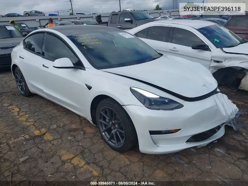 5YJ3E1EA3PF396118 2023 Tesla Model 3