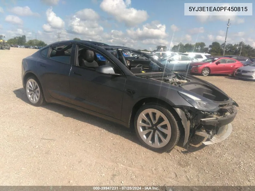 5YJ3E1EA0PF450815 2023 Tesla Model 3 Rear-Wheel Drive