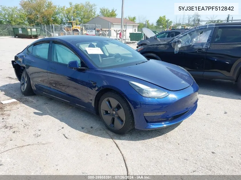 5YJ3E1EA7PF512842 2023 Tesla Model 3