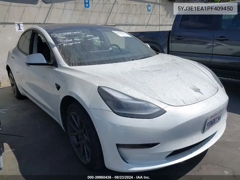 5YJ3E1EA1PF409450 2023 Tesla Model 3 Rear-Wheel Drive