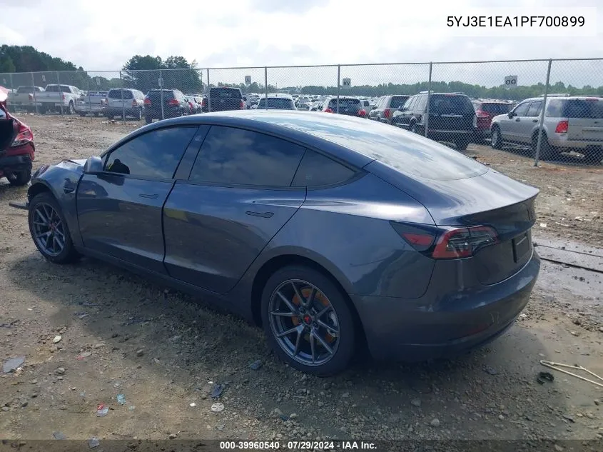 5YJ3E1EA1PF700899 2023 Tesla Model 3 Rear-Wheel Drive