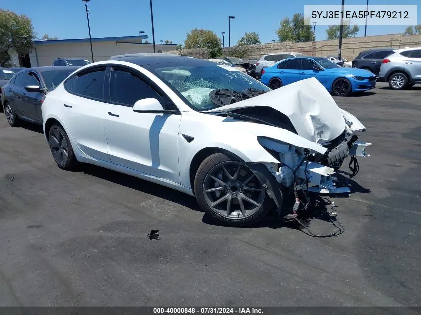 5YJ3E1EA5PF479212 2023 Tesla Model 3 Rear-Wheel Drive