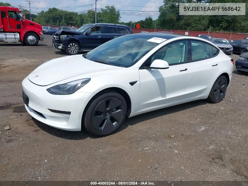 5YJ3E1EA4PF568642 2023 Tesla Model 3 Rear-Wheel Drive