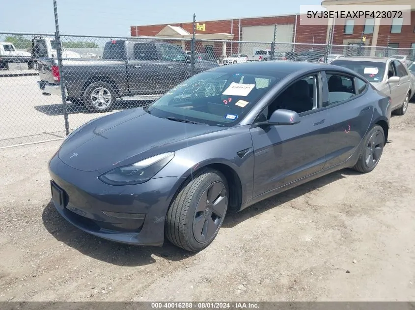 5YJ3E1EAXPF423072 2023 Tesla Model 3 Rear-Wheel Drive