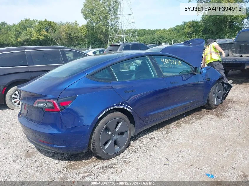 5YJ3E1EA4PF394913 2023 Tesla Model 3 Rear-Wheel Drive