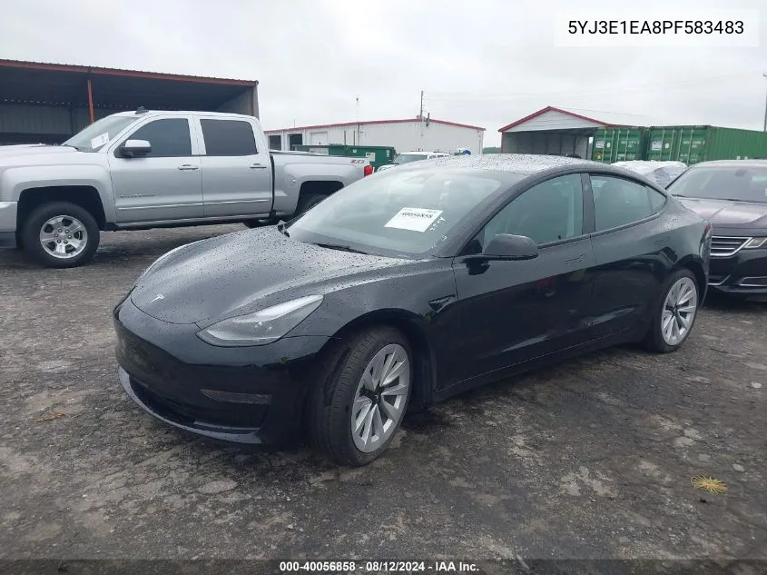 5YJ3E1EA8PF583483 2023 Tesla Model 3 Rear-Wheel Drive