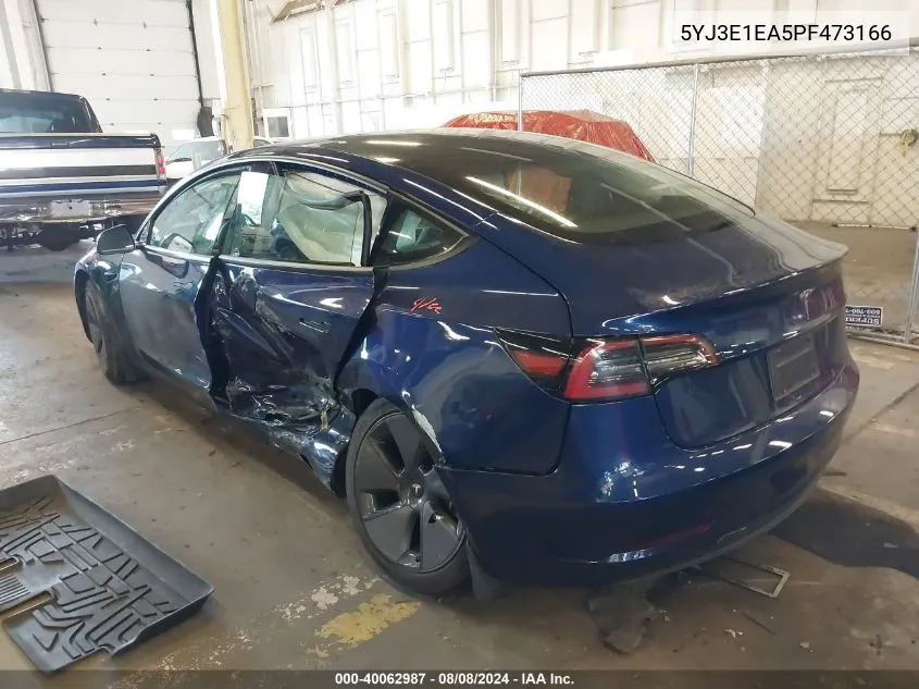 2023 Tesla Model 3 Rear-Wheel Drive VIN: 5YJ3E1EA5PF473166 Lot: 40062987